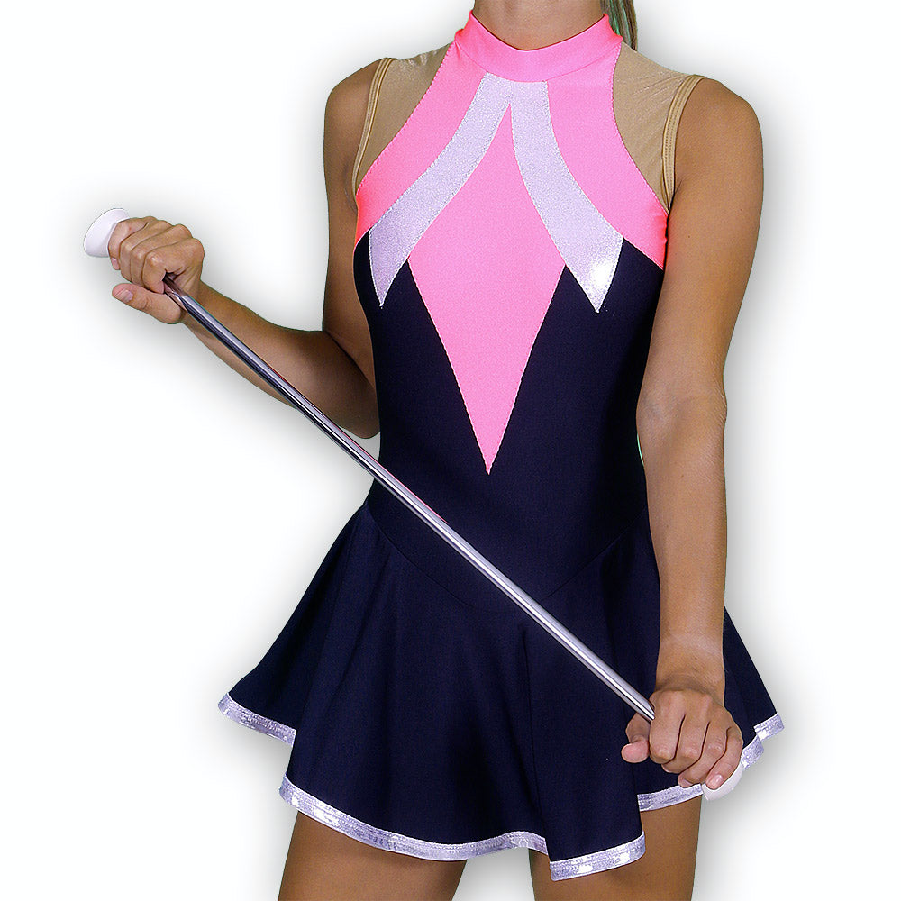 Majorette Twirling Baton – Professionele Majorette Stok, 6 Kleuren, 41 Cm, Blauw, Met Rubberen Uiteinden