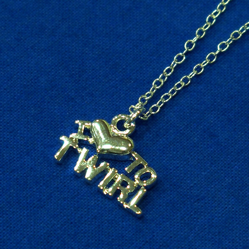 Pendentif "I love to twirl"