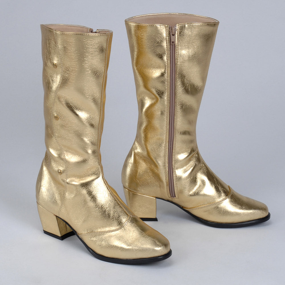 Bottes majorette or argent