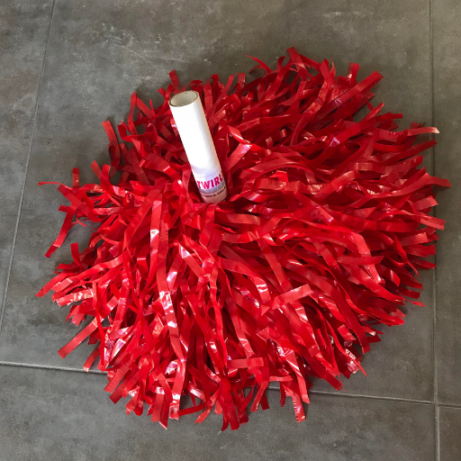 Mini pompom - rouge