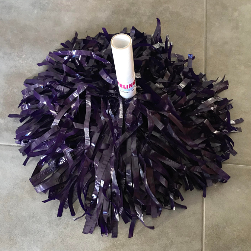 Mini pompom - violet foncé